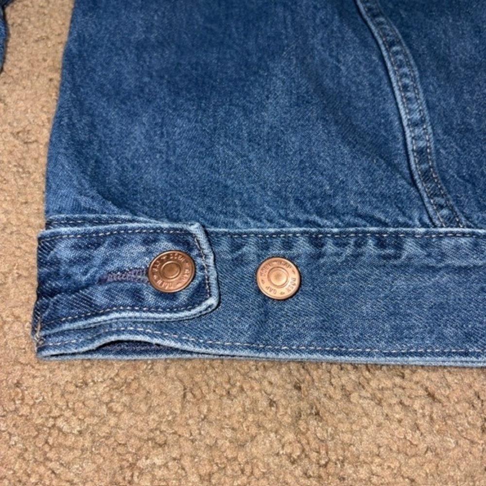 Gap Doen Denim Jacket Barrel Balloon Sleeve Medium Indigo Blue Medium - Picture 8 of 11